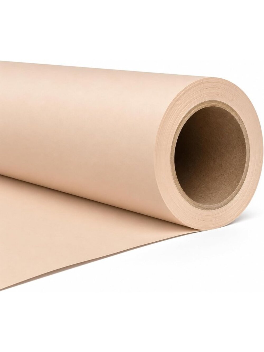 Seamless Beige Cream Backdrop Paper 53"x16.4' for Photography & Events